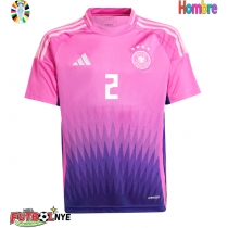 Camiseta Alemania Antonio Rudiger #2 Visitante Equipación Eurocopa 2024 manga corta